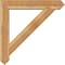 Ekena Millwork Traditional Arts and Crafts Rough Sawn Bracket w/ Offset Brace, Western Red Cedar, 8"W x 44"D x 44"H BKT0806X44X44TRA03RWR - alternate 3